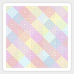 Optical Illusion Rainbow Pattern Sticker